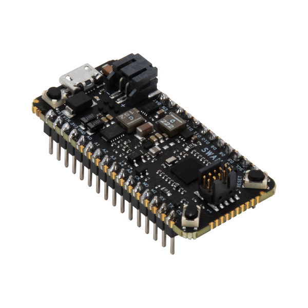 Blues Wireless Swan - a low-cost embeddable STM32L4+ based microcontroller board designed to accelerate the development and deployment of battery-powered IoT solutions. When operating in its low-power operating mode, the entire Swan board commonly draws only about 8uA while retaining all of its memory.